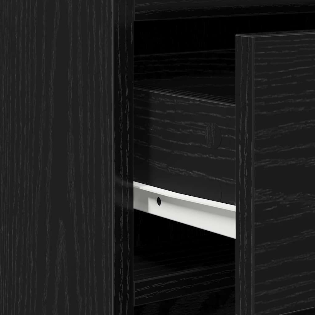 Credenza Rovere Nero 40 x 40.5 x 75 cm Legno multistrato