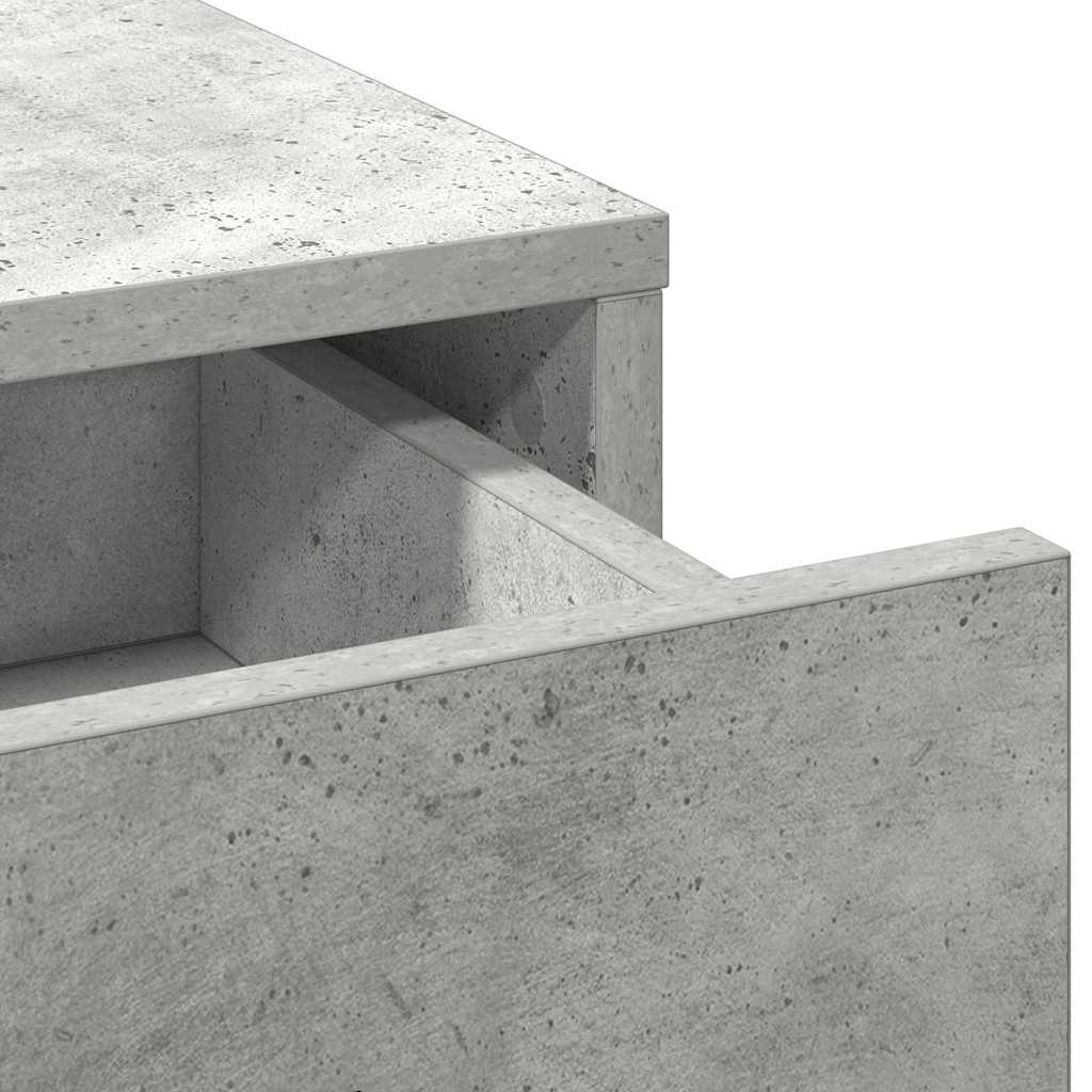 Credenza Grigio cemento 40 x 40.5 x 75 cm Legno multistrato
