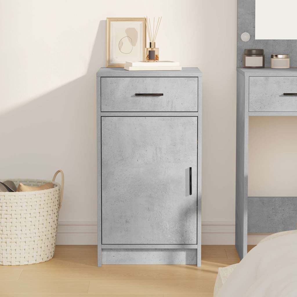 Credenza Grigio cemento 40 x 40.5 x 75 cm Legno multistrato