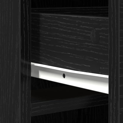 Credenza Rovere Nero 40 x 40,5 x 135 cm Legno multistrato
