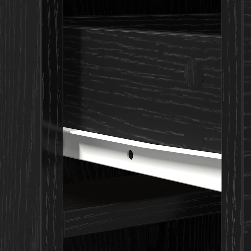 Credenza Rovere Nero 40 x 40,5 x 135 cm Legno multistrato