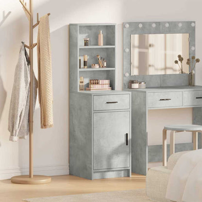 Credenza Grigio cemento 40 x 40,5 x 135 cm Legno multistrato