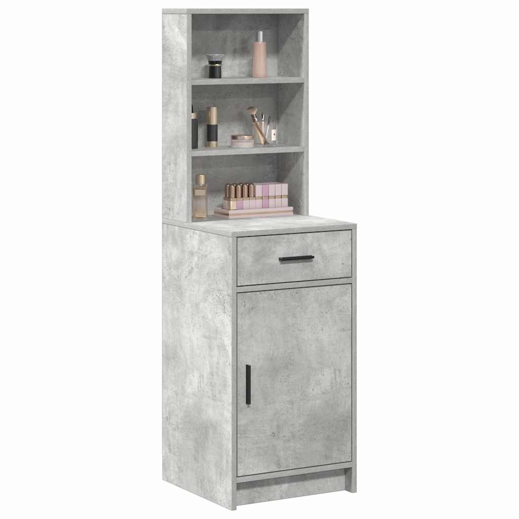 Credenza Grigio cemento 40 x 40,5 x 135 cm Legno multistrato