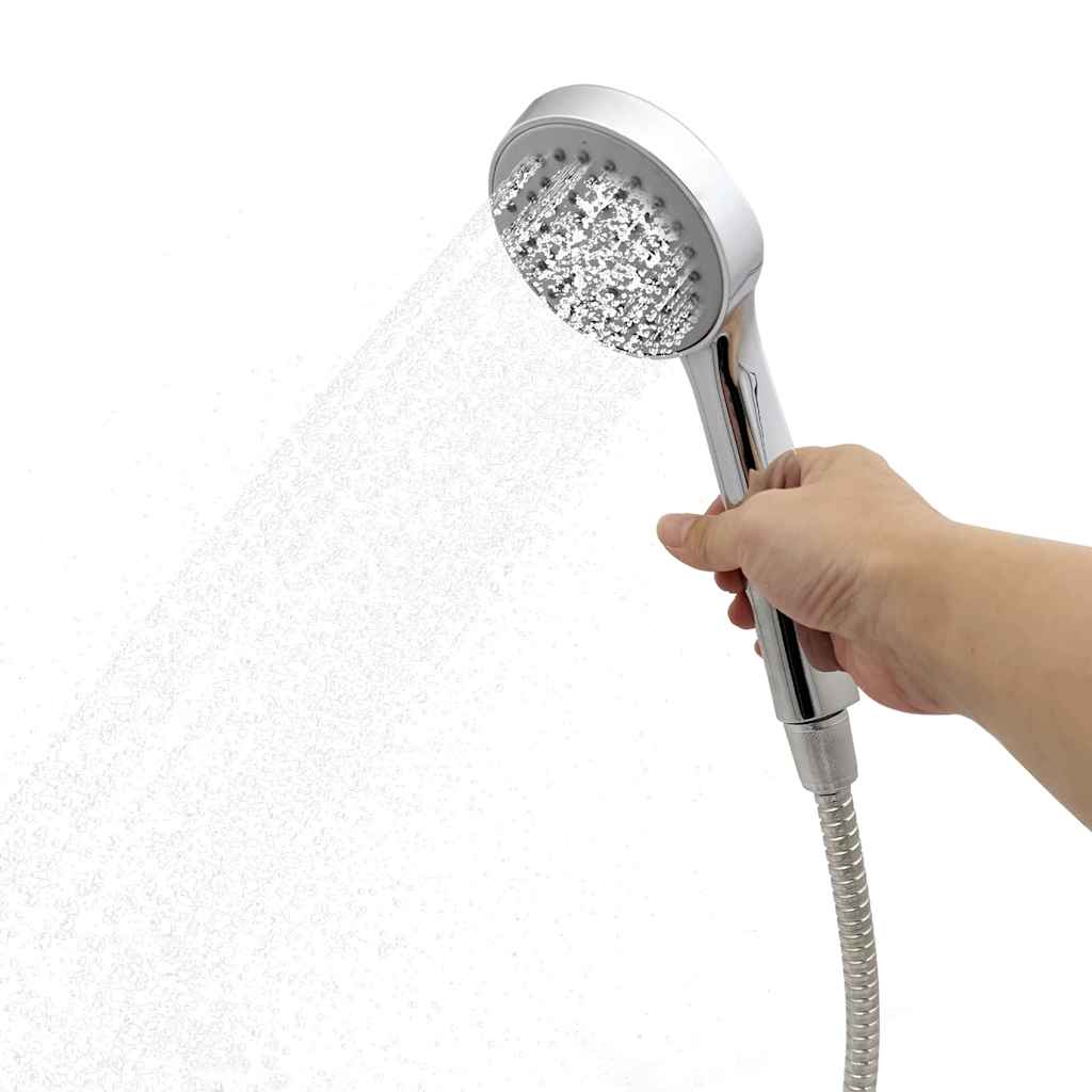 Doccia Solare da Esterno Nero 217 cm PVC e alluminio - homemem39