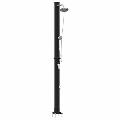 Doccia Solare da Esterno Nero 217 cm PVC e Alluminio | homemem39