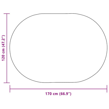 Tappeto ZIZUR Crema 170 x 120 cm Polipropilene
