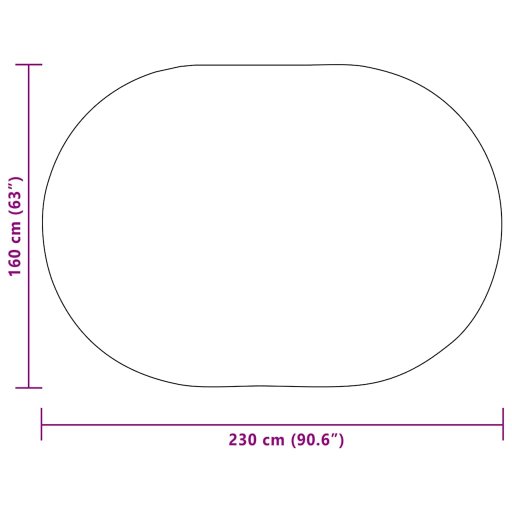 Tappeto ZIZUR Crema 230 x 160 cm Polipropilene