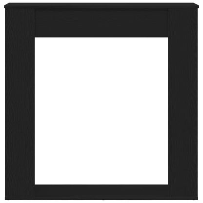 Cornice per Camino Rovere Nero 100x20x100 cm in Truciolato - homemem39