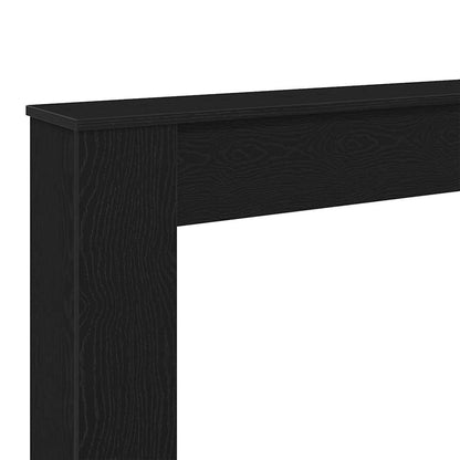 Cornice per Camino Rovere Nero 100x20x100 cm in Truciolato - homemem39