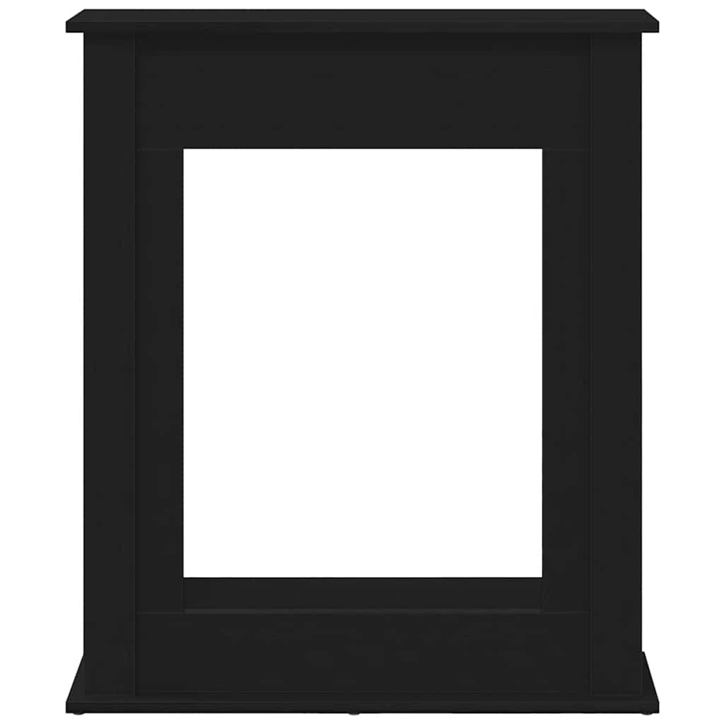 Cornice per Camino Rovere Nero 75x20x87,5 cm in Truciolato - homemem39