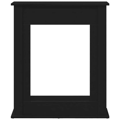 Cornice per Camino Rovere Nero 75x20x87,5 cm in Truciolato - homemem39