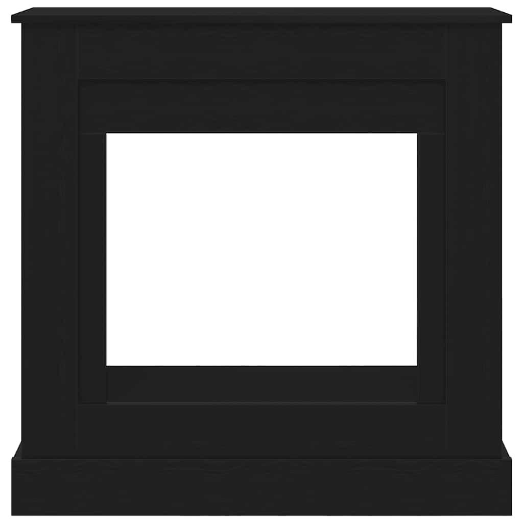 Cornice per Camino Rovere Nero 90x30x90 cm in Truciolato - homemem39