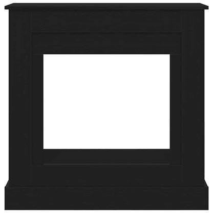 Cornice per Camino Rovere Nero 90x30x90 cm in Truciolato - homemem39