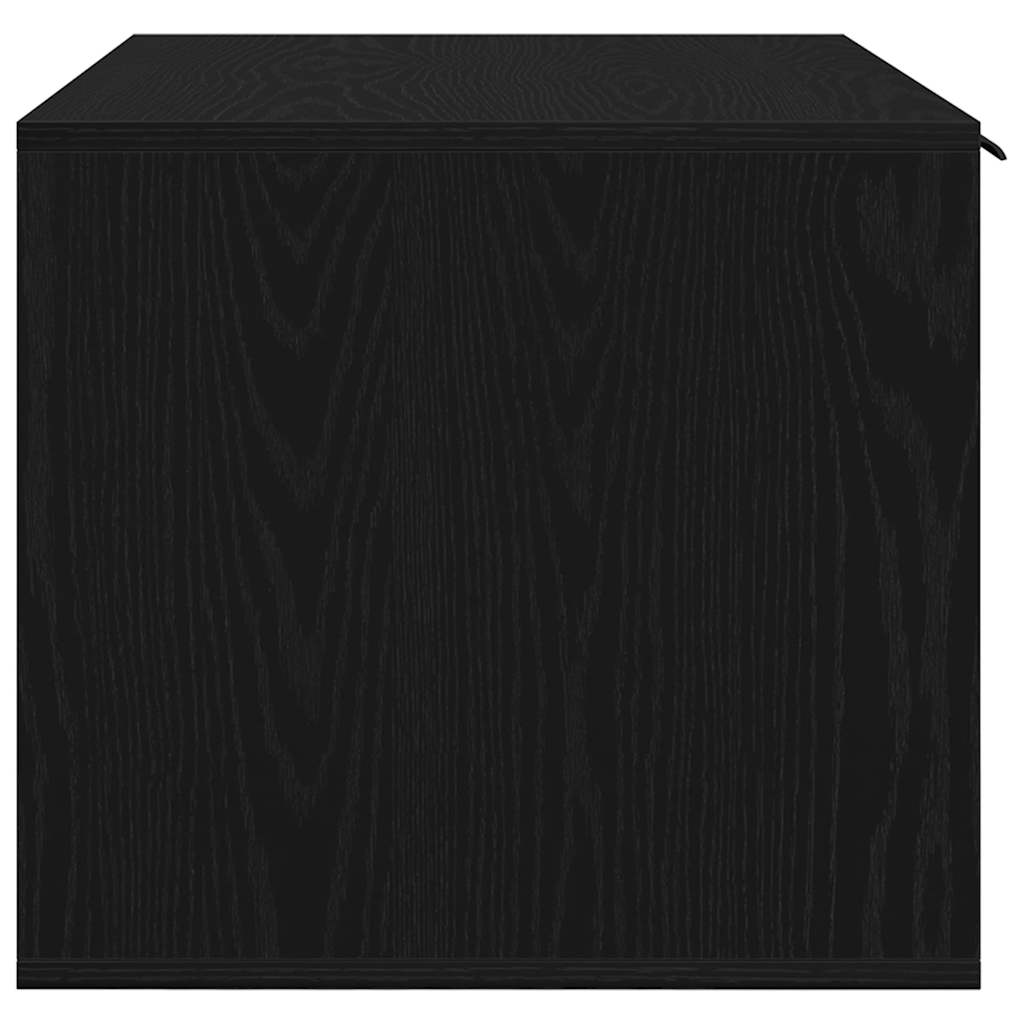 Lettiera per gatti in rovere nero 80x50x45 cm in legno ingegnerizzato | homemem39