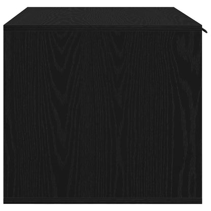 Lettiera per gatti in rovere nero 80x50x45 cm in legno ingegnerizzato | homemem39