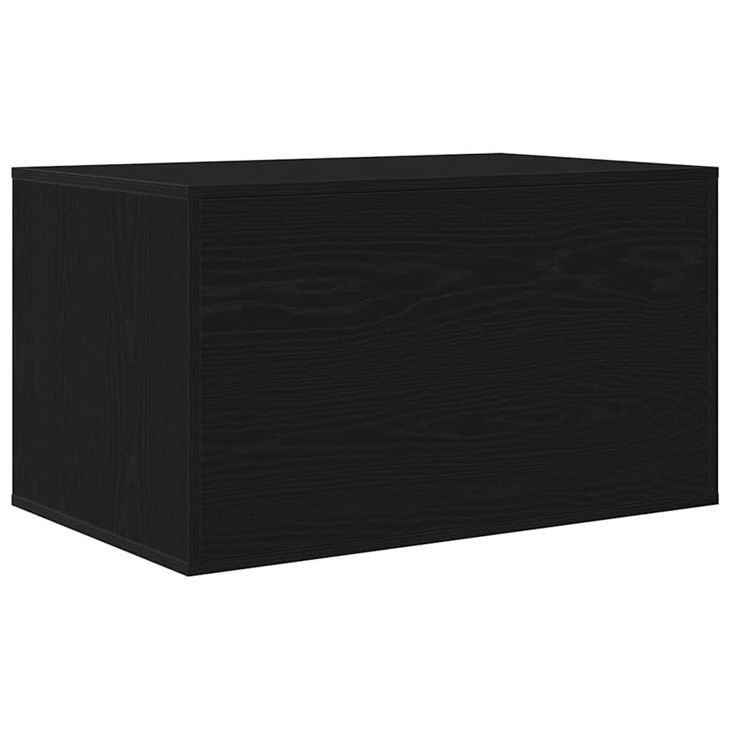 Lettiera per gatti in rovere nero 80x50x45 cm in legno ingegnerizzato | homemem39