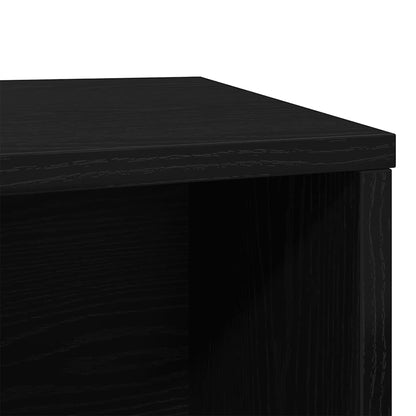 Lettiera per gatti in rovere nero 80x50x45 cm in legno ingegnerizzato | homemem39