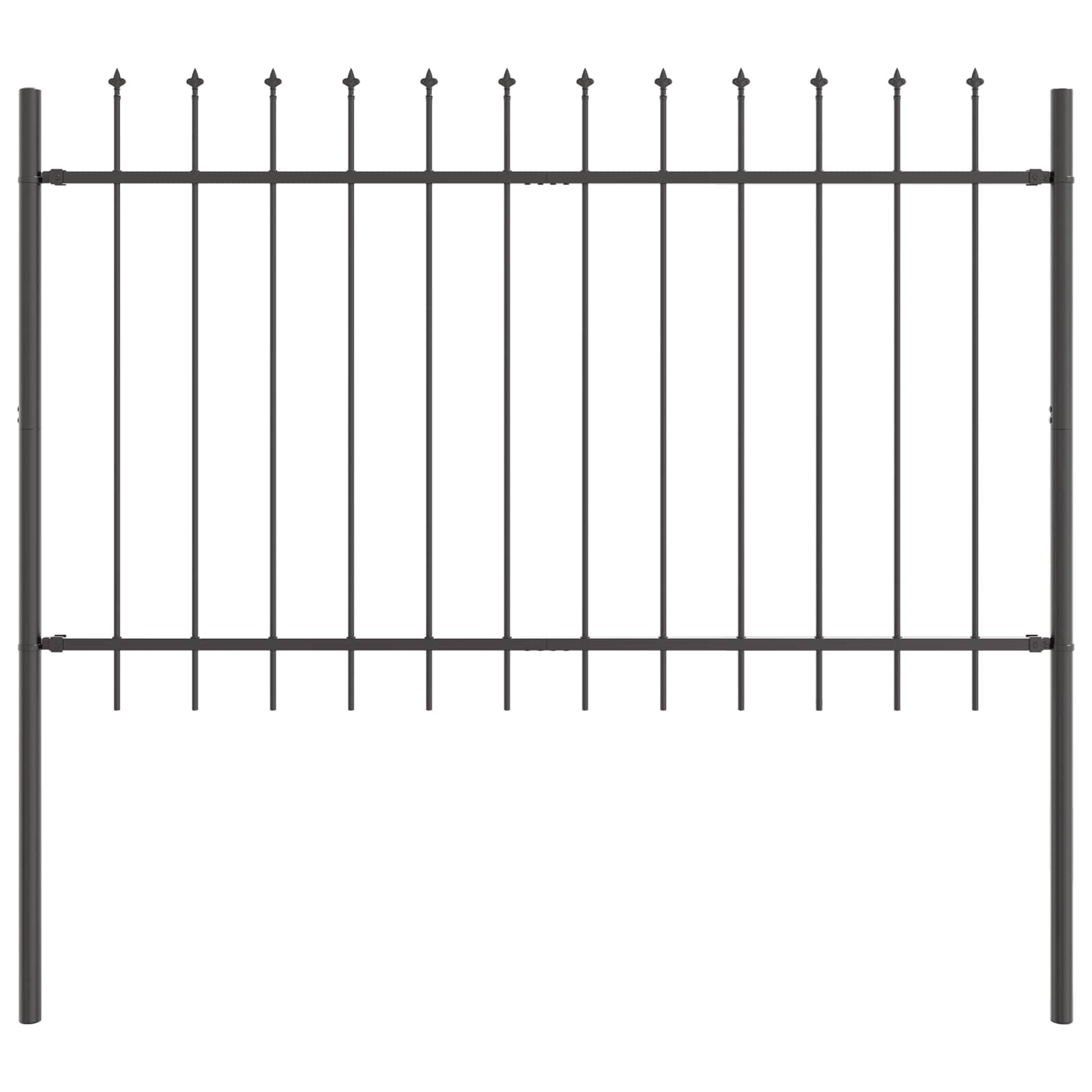 Recinzione per Giardino 2 pcs Grigio 3,4 x 0,8 m | homemem39