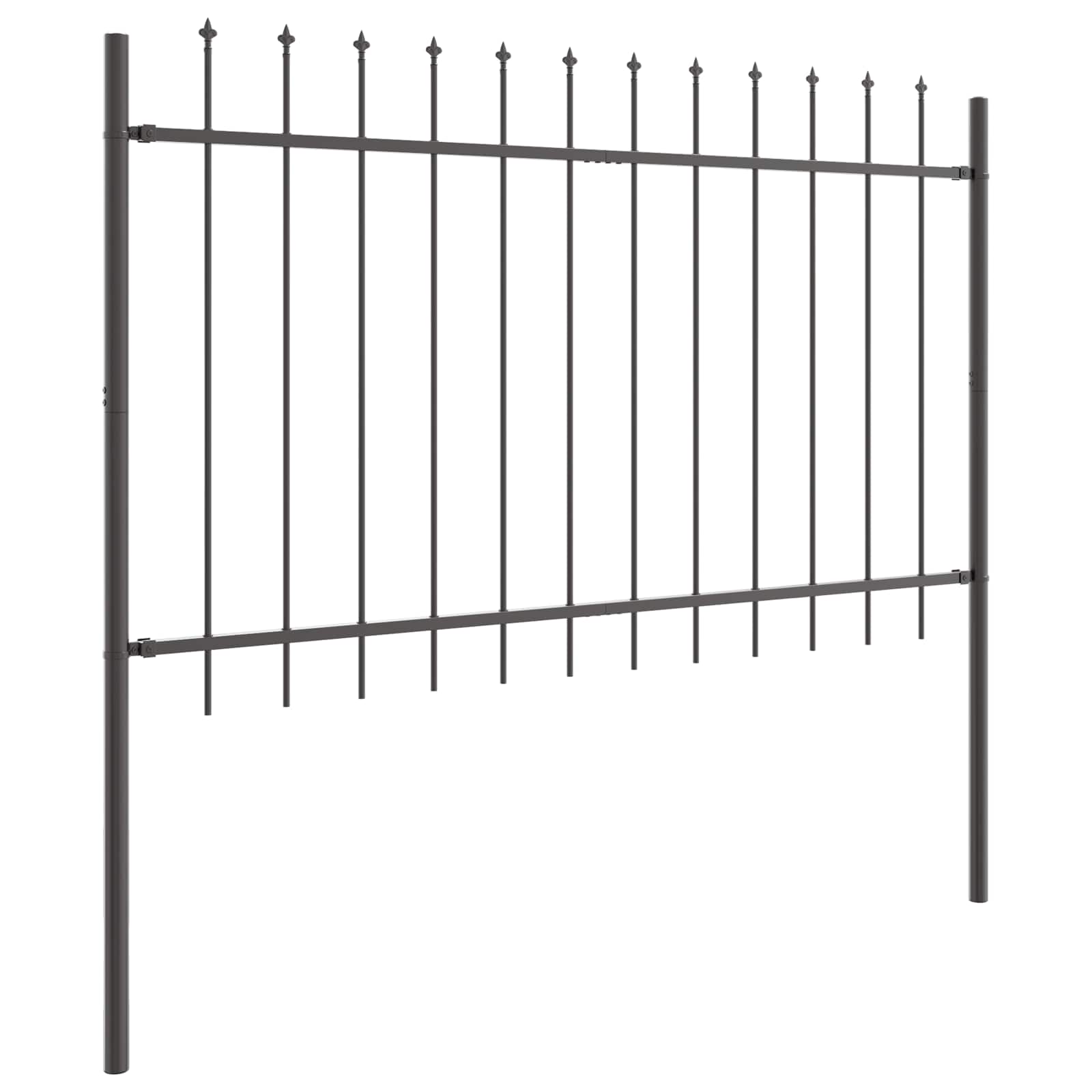Recinzione per Giardino 2 pcs Grigio 3,4 x 0,8 m | homemem39