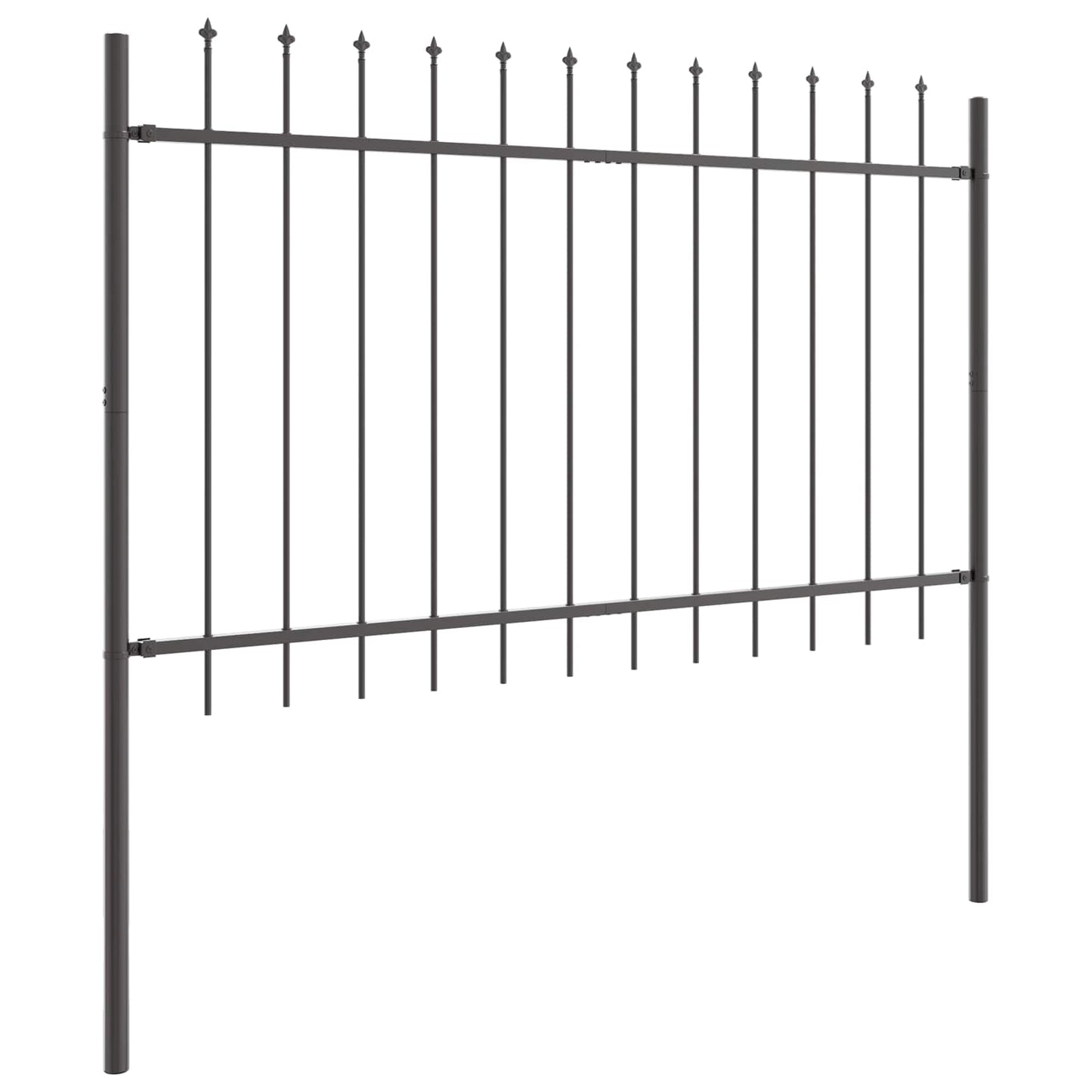 Recinzione per Giardino 2 pcs Grigio 3,4 x 1 m | homemem39