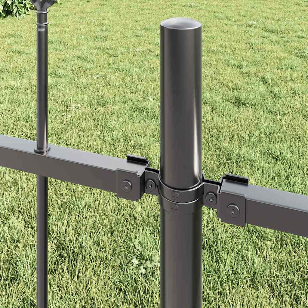 Recinzione per Giardino 2 pcs Grigio 3,4 x 1,2 m