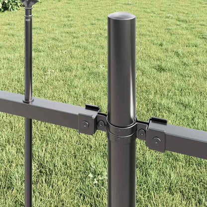 Recinzione per Giardino 2 pcs Grigio 3,4 x 1,2 m