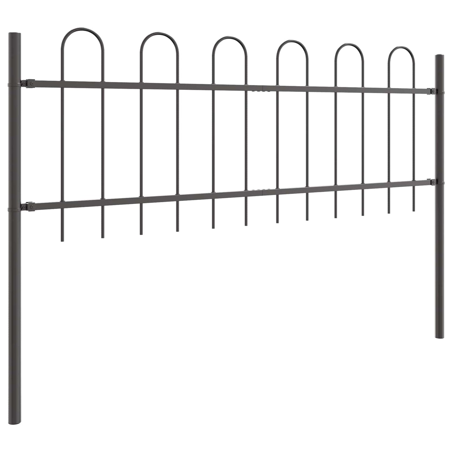 Recinzione per Giardino 2 pcs Grigio 3,4 x 0,6 m | homemem39