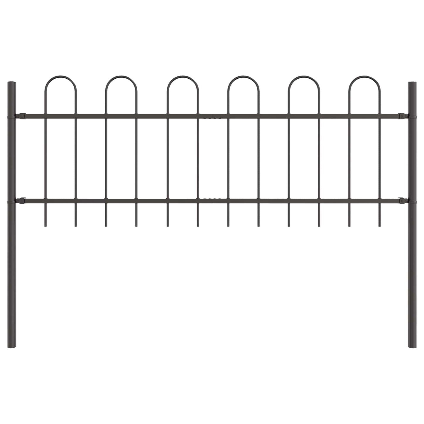 Recinzione per Giardino 2 pcs Grigio 3,4 x 0,6 m | homemem39