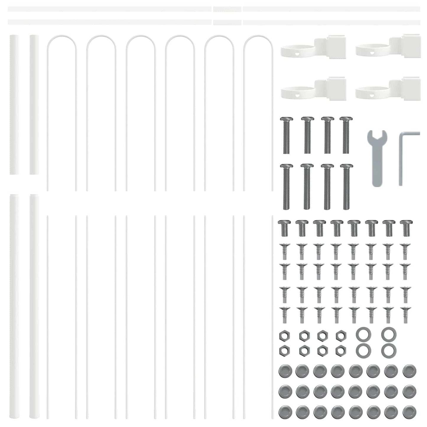 Recinzione per Giardino 2 pcs Grigio 3,4 x 1 m | homemem39
