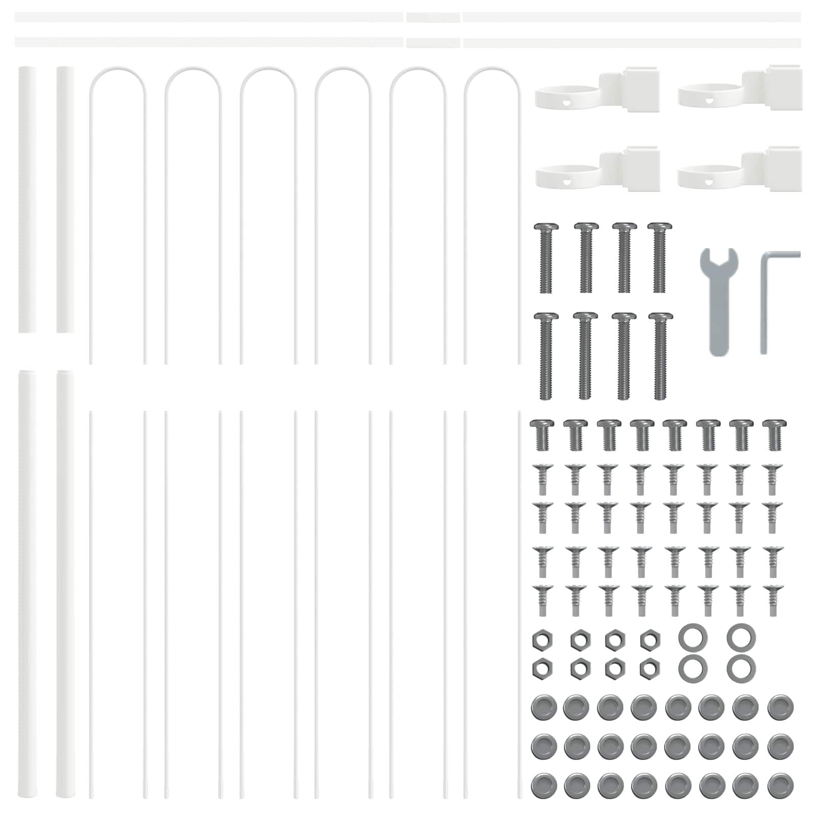 Recinzione per Giardino 2 pcs Grigio 3,4 x 1 m | homemem39