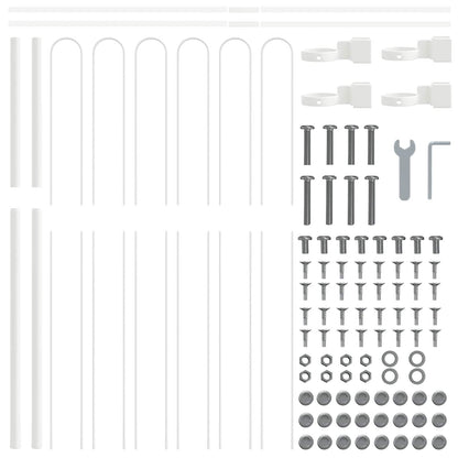 Recinzione per Giardino 2 pcs Grigio 3,4 x 1 m | homemem39