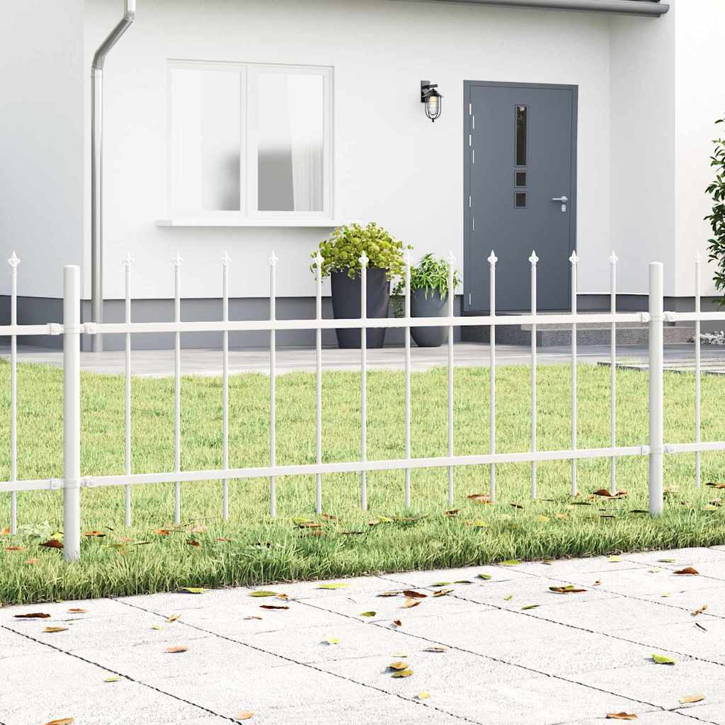 Recinzione per Giardino 2 pcs Bianco 3,4 x 0,6 m
