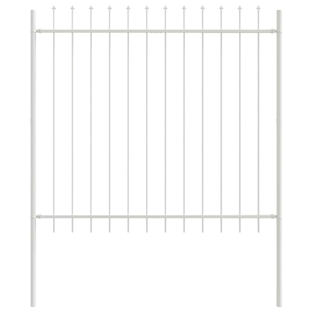 Recinzione per Giardino 3 pcs Bianco 5,1 x 1,5 m