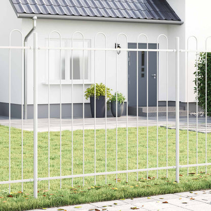 Recinzione per Giardino 3 pcs Bianco 5,1 x 0,8 m