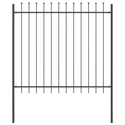 Recinzione per Giardino 4 pcs Grigio 6,8 x 1,5 m