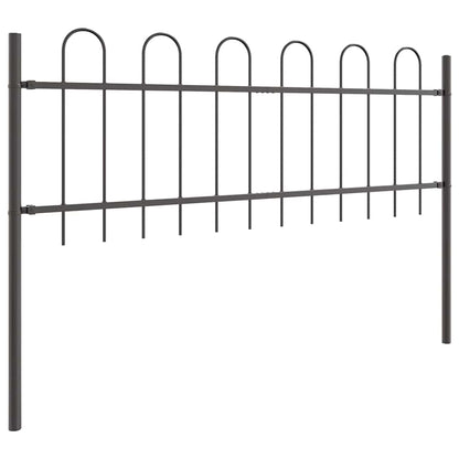 Recinzione per Giardino 4 pcs Grigio 6,8 x 0,6 m | homemem39