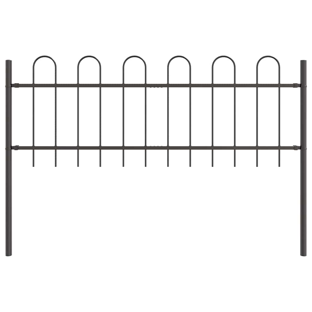 Recinzione per Giardino 4 pcs Grigio 6,8 x 0,6 m | homemem39