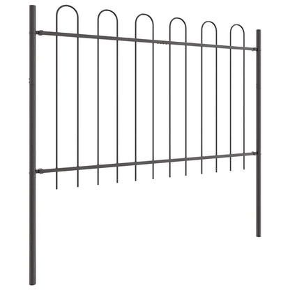 Recinzione per Giardino 4 pcs Grigio 6,8 x 0,8 m | homemem39