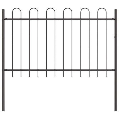 Recinzione per Giardino 4 pcs Grigio 6,8 x 0,8 m