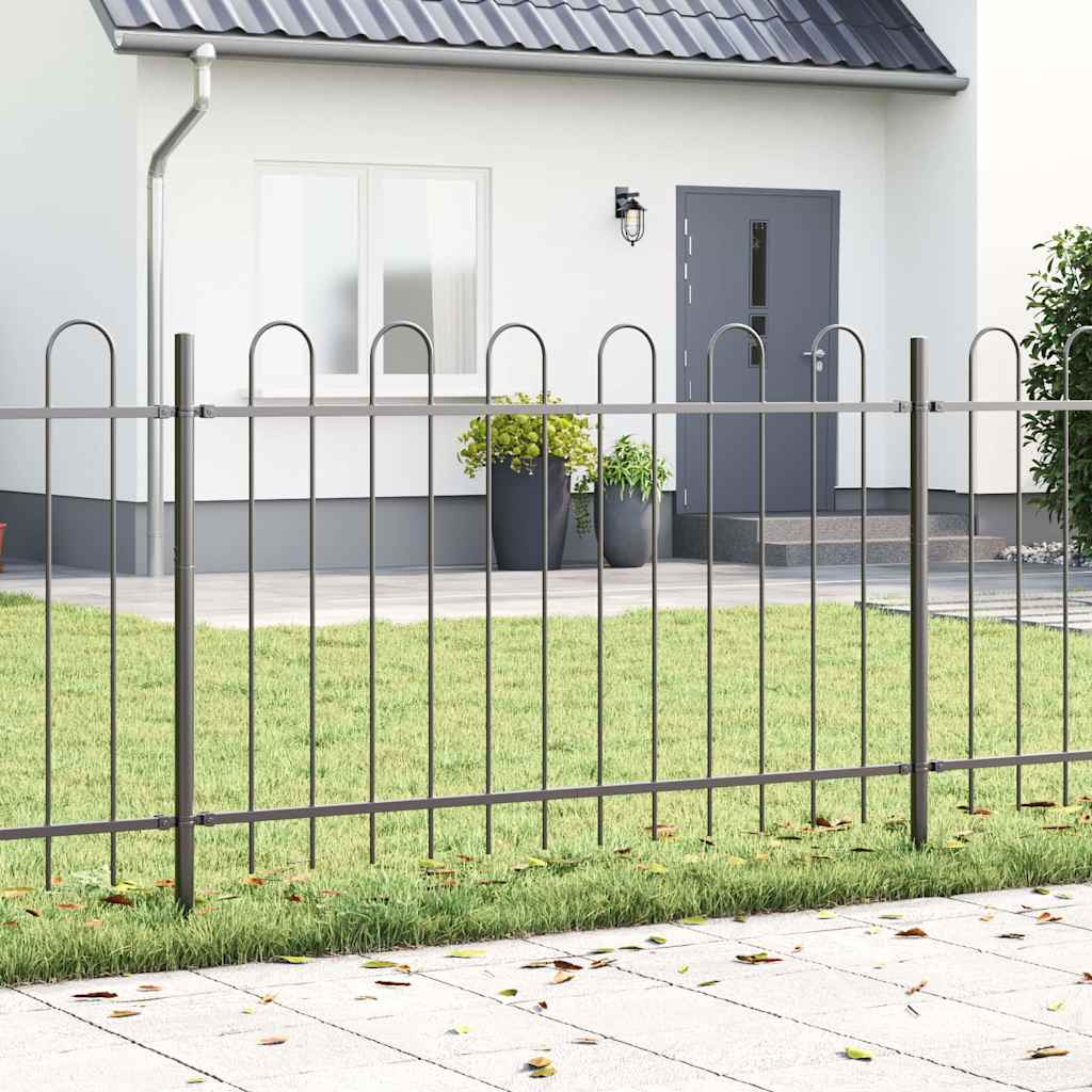 Recinzione per Giardino 4 pcs Grigio 6,8 x 1 m | homemem39