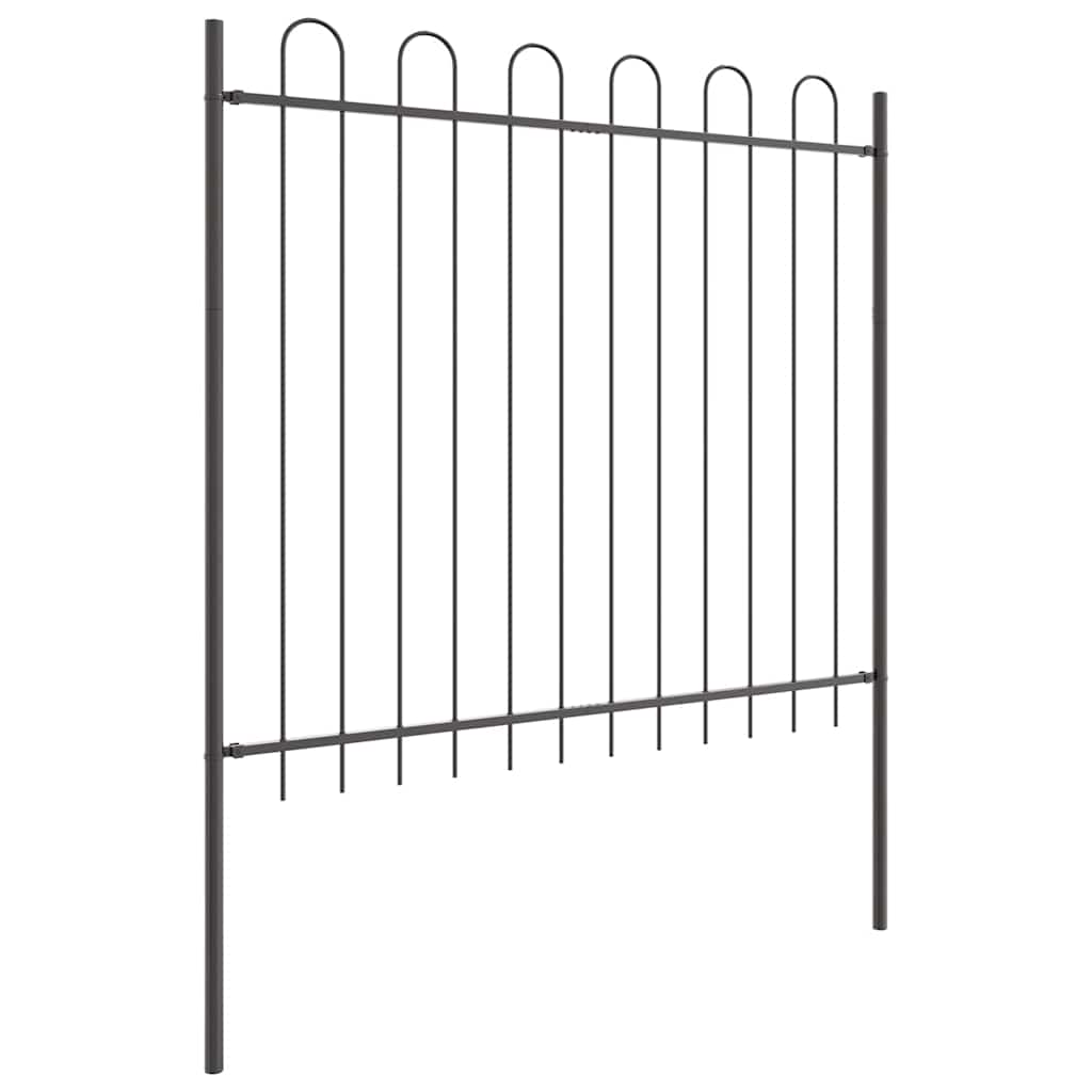Recinzione per Giardino 4 pcs Grigio 6,8 x 1,5 m | homemem39
