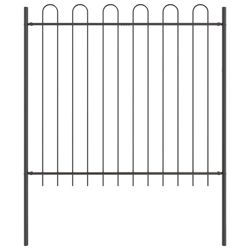 Recinzione per Giardino 4 pcs Grigio 6,8 x 1,5 m | homemem39