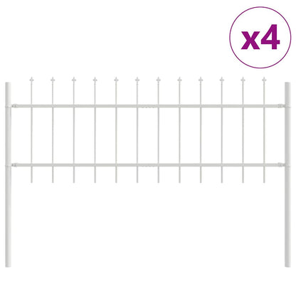 Recinzione per Giardino 4 pcs Bianco 6,8 x 0,6 m | homemem39