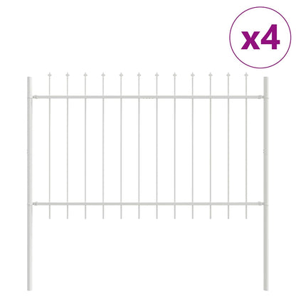 Recinzione per Giardino 4 pcs Bianco 6,8 x 1,2 m | homemem39
