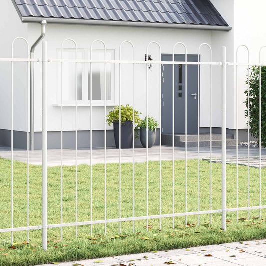 Recinzione per Giardino 4 pcs Bianco 6,8 x 1,5 m