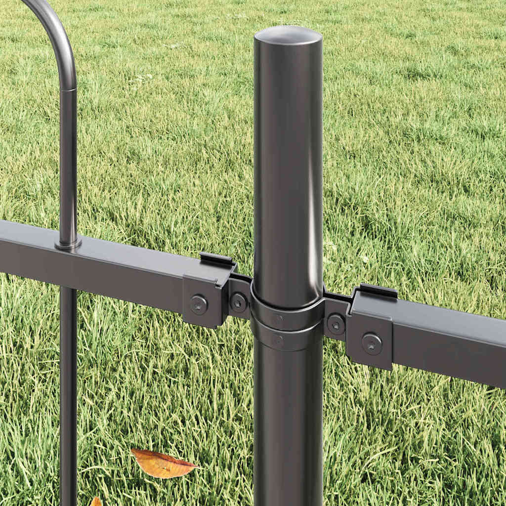Recinzione per Giardino 6 pcs Grigio 10,2 x 1,5 m | homemem39