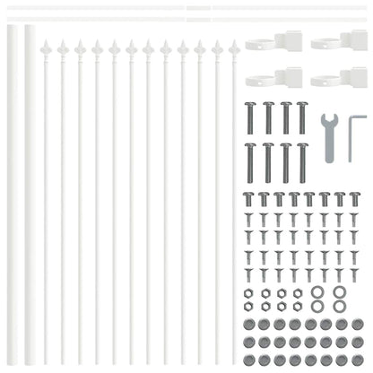 Recinzione per Giardino 6 pcs Bianco 10,2 x 0,6 m | homemem39
