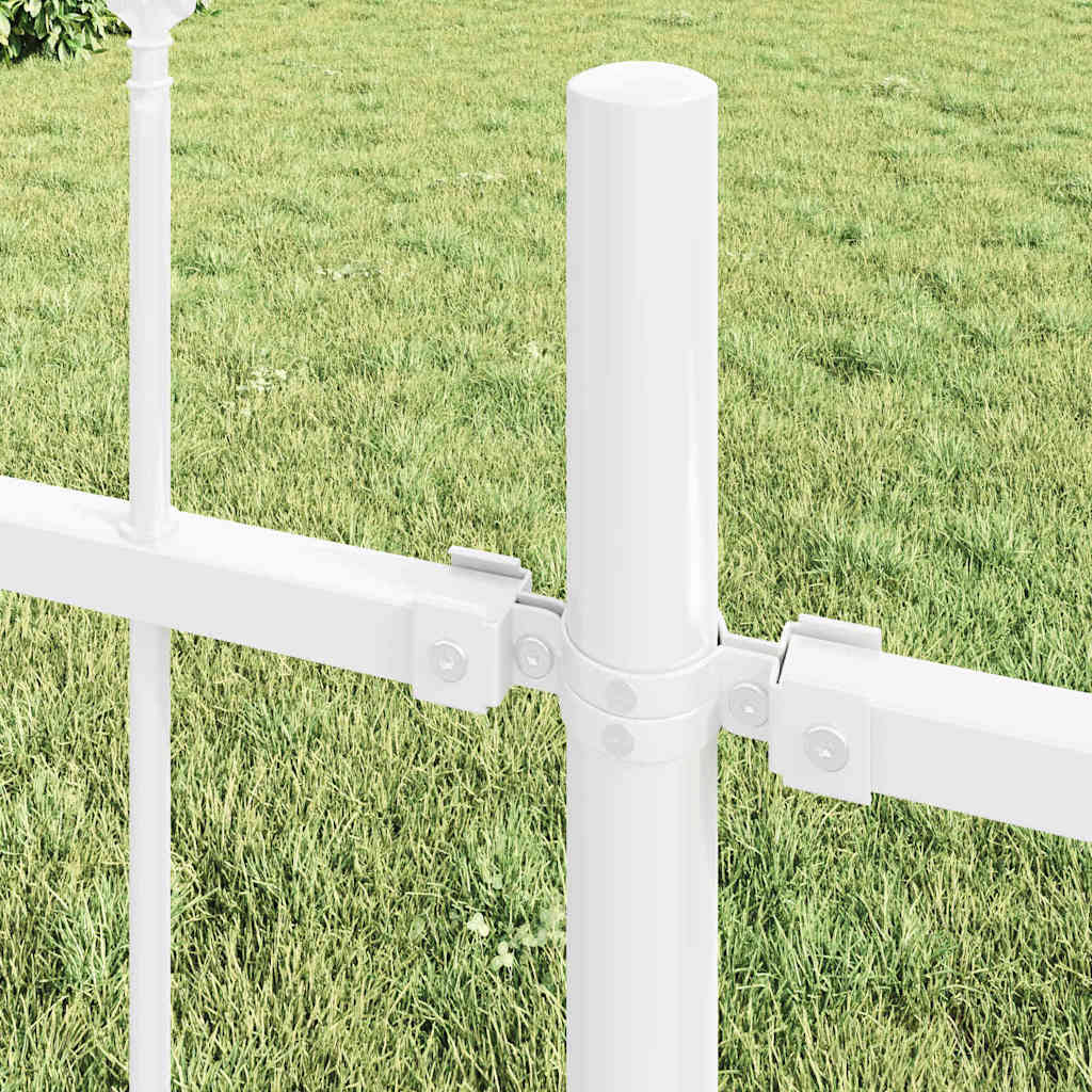 Recinzione per Giardino 6 pcs Bianco 10,2 x 1 m | homemem39