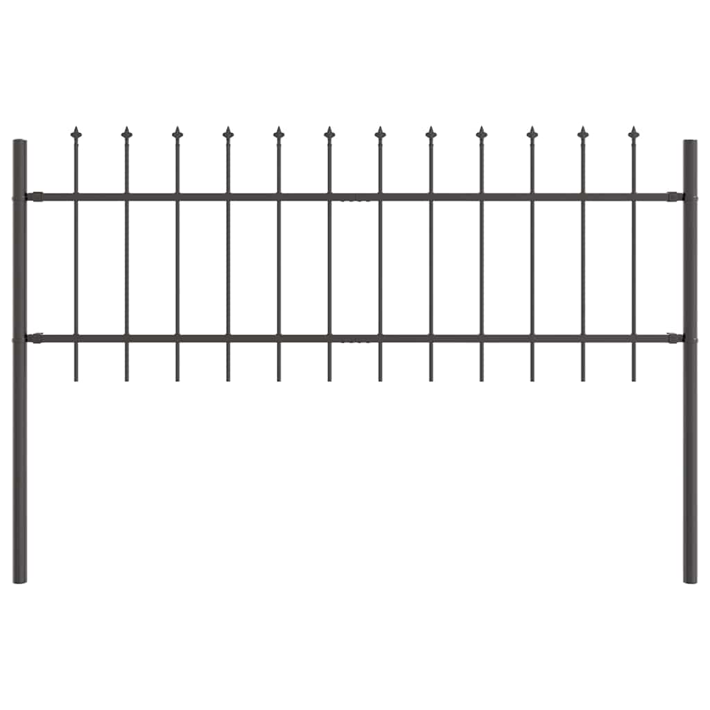 Recinzione per Giardino 7 pcs Grigio 11,9 x 0,6 m