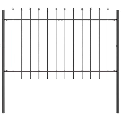 Recinzione per Giardino 7 pcs Grigio 11,9 x 1,2 m